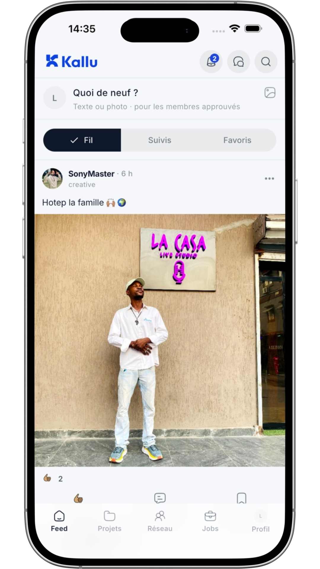 Kallu — Application mobile