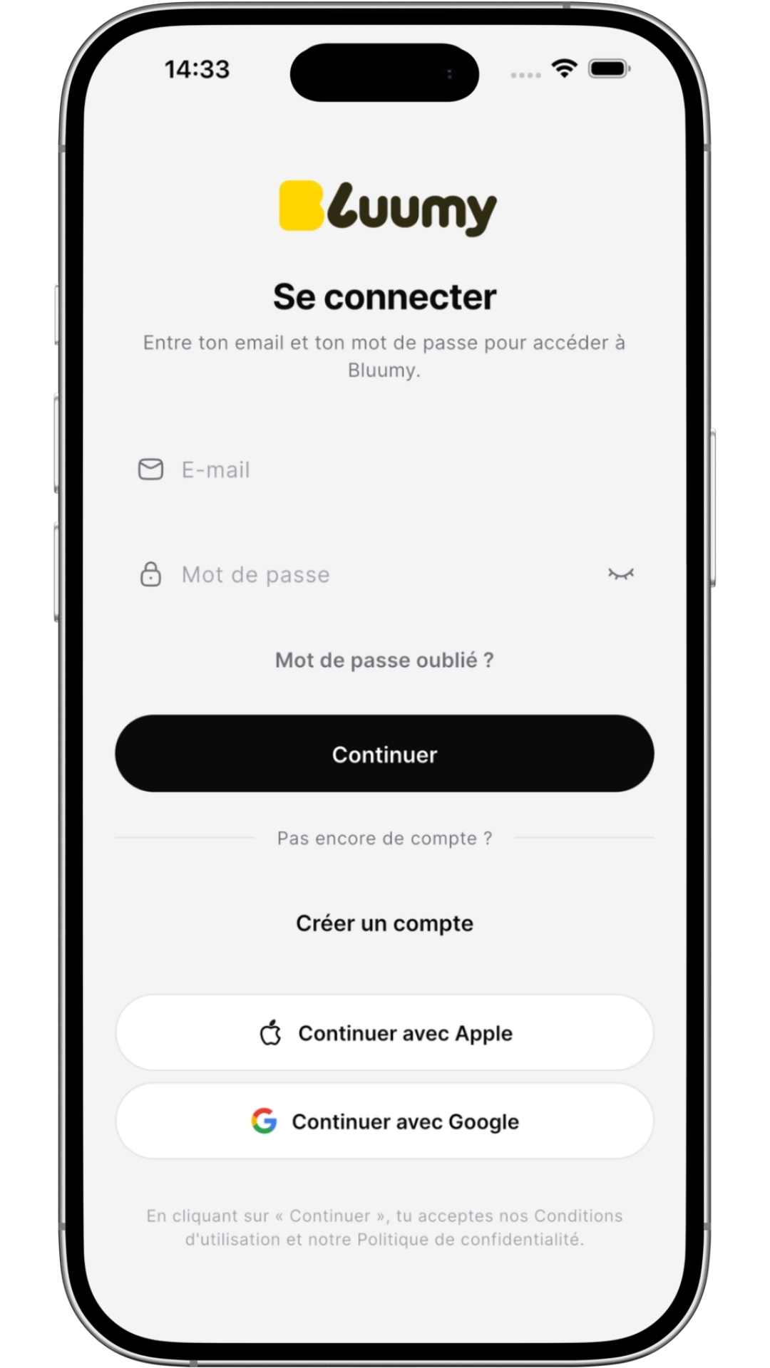 Application mobile — Profil