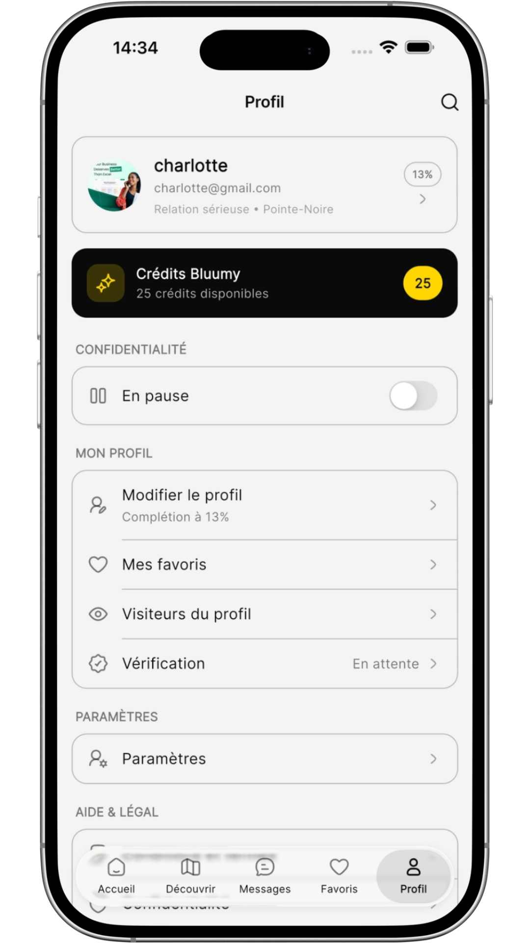 Application mobile — Découverte